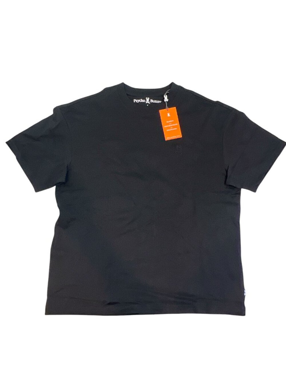 Psycho Bunny Embroidered SS Relaxed Fit Tee Black Size 4 () New
